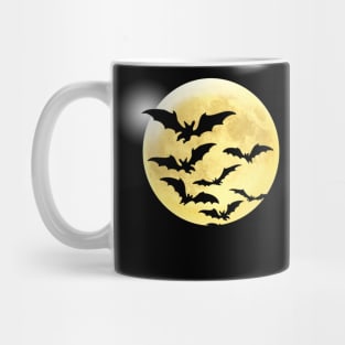 Bats against Full Moon Mug